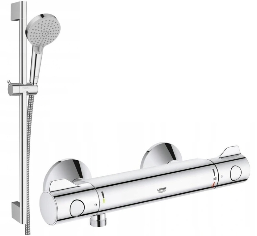 Sprchová súprava Hansgrohe Vernis Blend + sprchová batéria Grohe Grohtherm 800 chróm